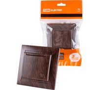Розетка TDM ELECTRIC 2П+З 16А 250В IP44 с крышкой венге Лама SQ1815-0426