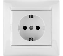 Розетка TDM ELECTRIC 2П+З 16А 250В белая Лама SQ1815-0023