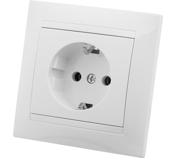Розетка TDM ELECTRIC 2П+З 16А 250В белая Лама SQ1815-0023