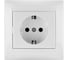 Розетка TDM ELECTRIC 2П+З 16А 250В белая Лама SQ1815-0023 1