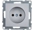 Розетка Legrand SUNO 2К, винтовое крепление, алюминий 721333 1