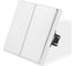 Выключатель Vell белый, проходной, двухклавишный, 1 пост, с рамкой, Air {V702037} 1397774 2