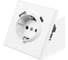 Розетка электрическая Vell белая, 1 пост, USB-A, USB-С, с рамкой Air {V702085} 1397822 2