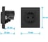Розетка электрическая Vell черная, 1 пост, USB-С, USB-С, с рамкой Air {V702090} 1397827 7