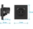Розетка электрическая Vell черная, 1 пост, USB-A, USB-A, с рамкой Air {V702082} 1397819 7