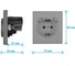 Розетка электрическая Vell серая, 1 пост, USB-A, USB-A, с рамкой Air {V702083} 1397820 7