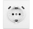 Розетка электрическая Vell белая, 1 пост, USB-С, USB-С, с рамкой Air {V702089} 1397826 3