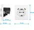 Розетка электрическая Vell белая, 1 пост, USB-С, USB-С, с рамкой Air {V702089} 1397826 7