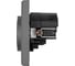 Розетка электрическая Vell серая, 1 пост, USB-С, USB-С, с рамкой Air {V702091} 1397828 4