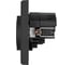 Розетка электрическая Vell черная, 1 пост, USB-A, USB-С, с рамкой Air {V702086} 1397823 3