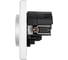 Розетка электрическая Vell белая, 1 пост, USB-A, USB-A, с рамкой Air {V702081} 1397818 4