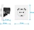 Розетка электрическая Vell белая, 1 пост, USB-A, USB-A, с рамкой Air {V702081} 1397818 7