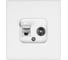 Розетка Vell белая, TV + RJ CAT6, c рамкой Air {V702077} 1397814 4