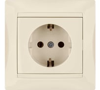 Розетка TDM ELECTRIC 2П+З 16А 250В слоновая кость Лама SQ1815-0123