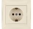 Розетка TDM ELECTRIC 2П+З 16А 250В слоновая кость Лама SQ1815-0123 1