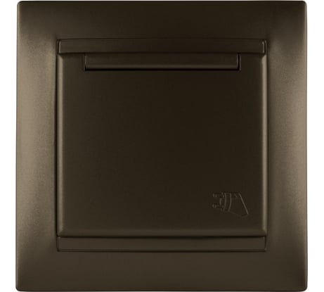 Розетка TDM ELECTRIC 2П+З 16А 250В IP44 с крышкой бронза Лама SQ1815-0726