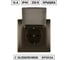 Розетка TDM ELECTRIC 2П+З 16А 250В IP44 с крышкой бронза Лама SQ1815-0726 2