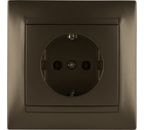 Розетка TDM ELECTRIC 2П+З 16А 250В бронза Лама SQ1815-0723