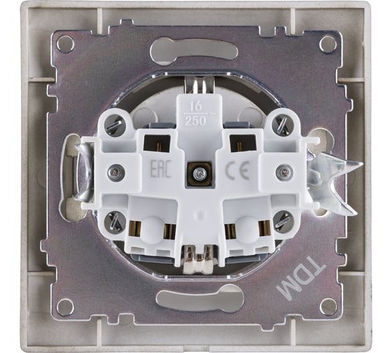 Розетка TDM ELECTRIC 2П+З 16А 250В бронза Лама SQ1815-0723