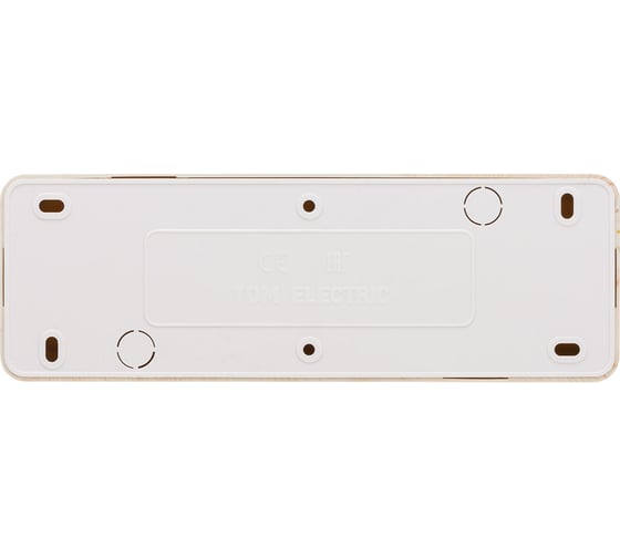 Розетка TDM ELECTRIC 4-х местная горизонтальная 2П открытой установки IP20 10A с защитными шторками сосна, серия "Ладога" SQ1801-0429