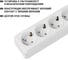 Горизонтальная 4-х местная розетка TDM ELECTRIC 2П+3 открытой установки IP20 16A с з/ш белая Ладога SQ1801-0131 6