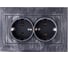 Двойная розетка TDM ELECTRIC 2П+З 16А 250В старинное серебро Лама SQ1815-0666 1