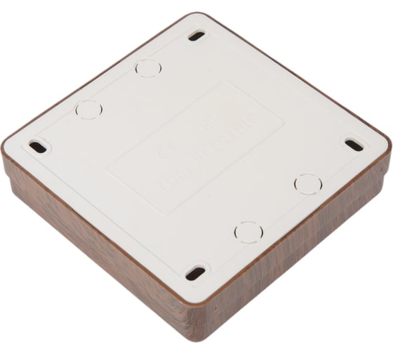 Розетка TDM ELECTRIC четырехместная 2П открытой установки IP20 10A с защитными шторками бук, серия "Ладога" SQ1801-0321
