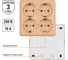 Четырехместная розетка TDM ELECTRIC 2П+3 открытой установки IP20 16A сосна Ладога SQ1801-0422 3