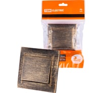 1-клавишный выключатель TDM ELECTRIC 10А старинная бронза Лама SQ1815-0743