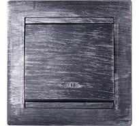 1-клавишный выключатель TDM ELECTRIC с подсветкой 10А старинное серебро Лама SQ1815-0646