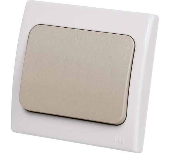 1-клавишный выключатель TDM ELECTRIC скрытой установки IP54 10А серый Вуокса SQ1803-0101