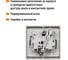 Выключатель одноклавшиный с подсветкой скрытой установки, серый TDM ELECTRIC IP54 10А серия "Вуокса" SQ1803-0105 6
