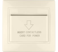 Карточный выключатель TDM ELECTRIC с задержкой отключения слоновая кость Таймыр SQ1814-0704