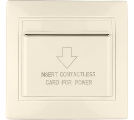 Карточный выключатель TDM ELECTRIC с задержкой отключения слоновая кость Таймыр SQ1814-0704