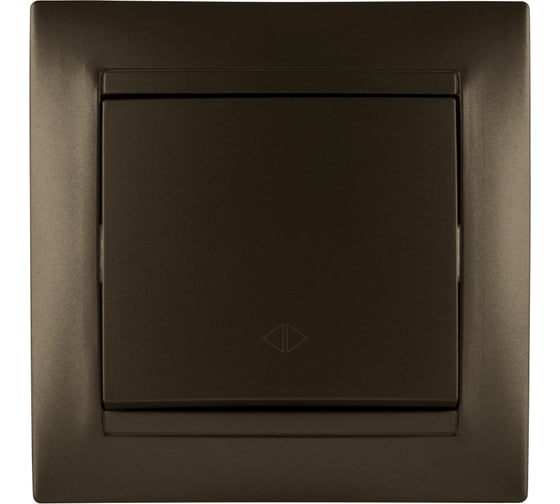 Перекрестный выключатель 1-клавишный 10А бронза серия "Лама" TDM ELECTRIC SQ1815-0736