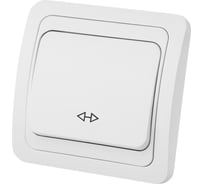 1-клавишный перекрестный выключатель TDM ELECTRIC 10А белый Валдай SQ1804-0041