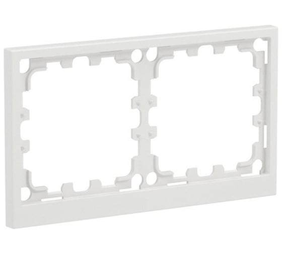 Рамка DKC KANT 2 поста 4 модуля, белый матовый, 1 шт 7010904DIY