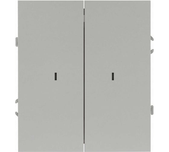 Выключатель ЭРА Arktik 16-1105-03 двойной с подсветкой 10АХ-250В алюминий Б0070356
