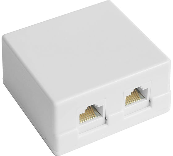 Компьютерная розетка DORI 8P8C на 2 вх. Cat5е 2393
