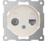 Розетка OneKeyElectro двойная антенна/компьютер TV/RJ45 кат.5e, цвет бежевый 7700244 1