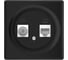 Розетка OneKeyElectro двойная антенна/компьютер TV/RJ45 кат.5e, цвет черный (серия Florence) 7700247 2
