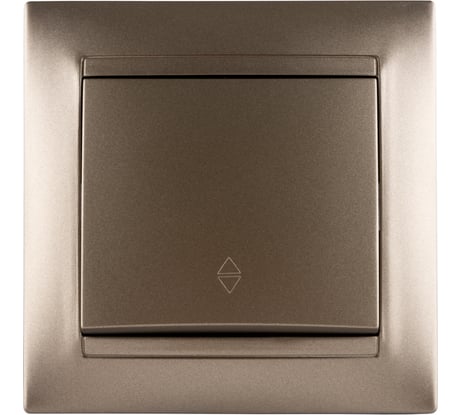 Выключатель на 2 направления 1 клавишный TDM ELECTRIC 10А бронза серия "Лама" SQ1815-0706