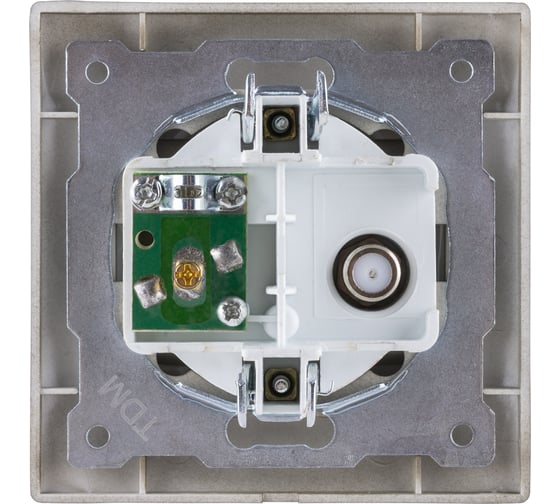 Розетка TDM ELECTRIC TV мама + SAT F-разъем 0-2400МГц бронза Лама SQ1815-0720
