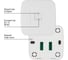 Розетка TФ белая (RJ-11) открытой установки IP20, серия "Дача" Народная TDM ELECTRIC SQ1824-0012 3