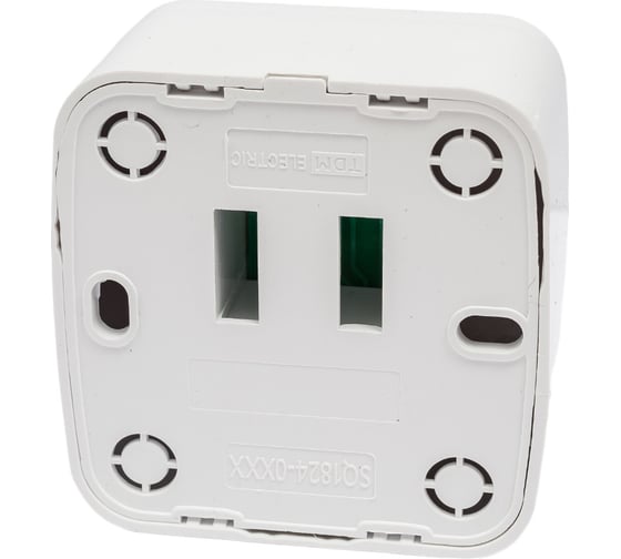 Компьютерная розетка TDM ELECTRIC RJ-45 открытой установки IP20, белая Дача Народная SQ1824-0011