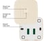 Розетка компьютерная TDM ELECTRIC слоновая кость (RJ-45) открытой установки IP20, серия "Дача" Народная SQ1824-0024 3