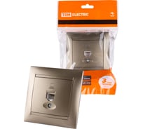 Компьютерная розетка TDM ELECTRIC RJ45 бронза Лама SQ1815-0716