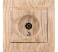 Розетка TDM ELECTRIC телевизионная простая (0-2400МГц, "мама") сосна серии "Лама" SQ1815-0317