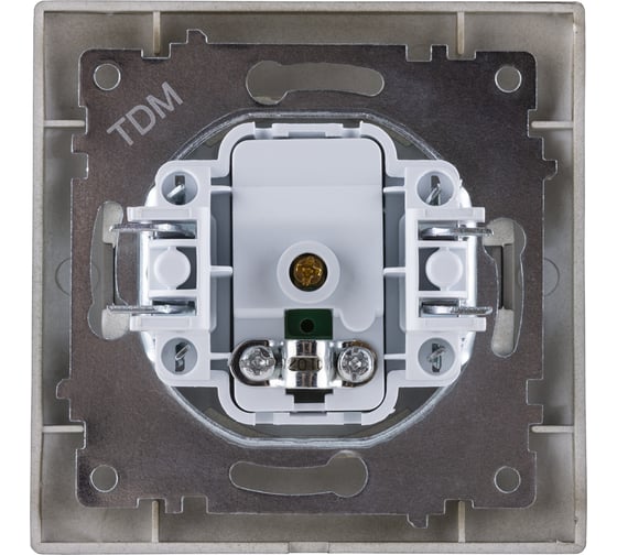 Телевизионная розетка TDM ELECTRIC простая 0-2400МГц, мама бронза Лама SQ1815-0717