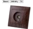 Розетка TDM ELECTRIC телевизионная простая (0-2400МГц, "мама") венге "Лама" SQ1815-0417 2